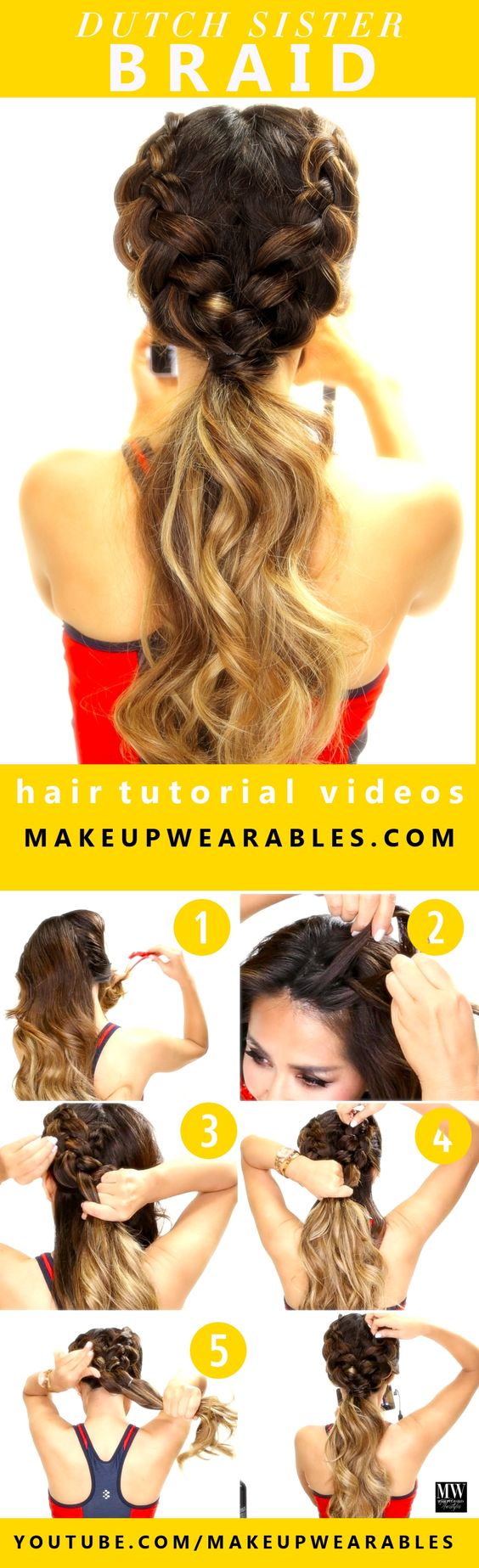 10 Easy And Cute Hair Tutorials For Any Occassion. These hairstyles are great for any occasion whether you just want quick and casual or simple yet elegant. Great for women with medium to long hair. Want no heat waves, a messy sock bun, or stylish braids? Look no further. 