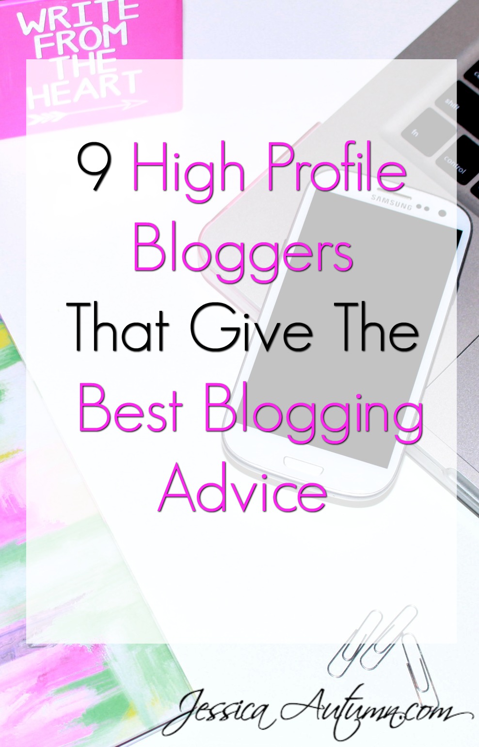 9 high profile bloggers that give the best blogging advice. LOVED THIS! Searching for sites with good blogging tips can be so time-consuming. This is exactly what I have been looking for to help me grow my blog!