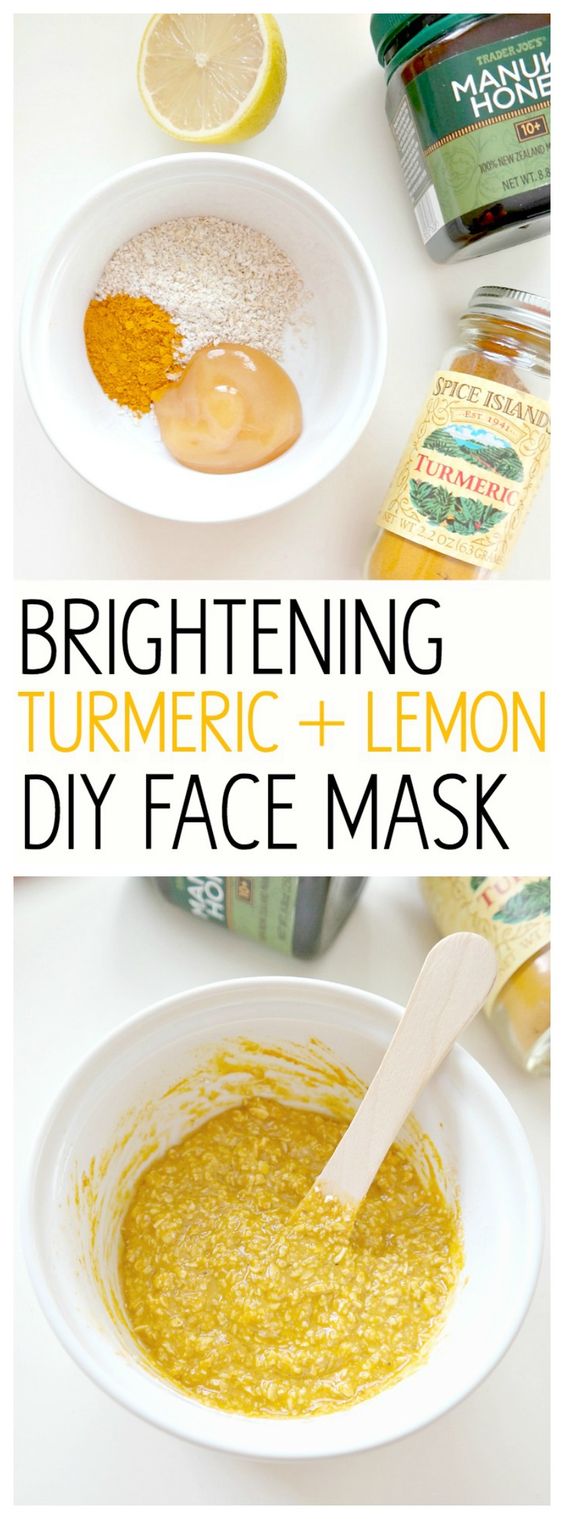 Brightening Turmeric + Lemon DIY Face Mask