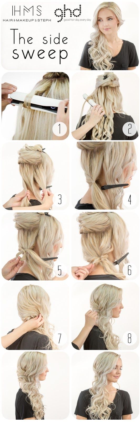 10 Easy And Cute Hair Tutorials For Any Occassion. These hairstyles are great for any occasion whether you just want quick and casual or simple yet elegant. Great for women with medium to long hair. Want no heat waves, a messy sock bun, or stylish braids? Look no further. 