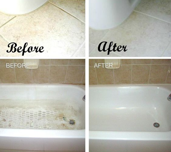 Chemical-Free Tile, tub, and grout cleaner