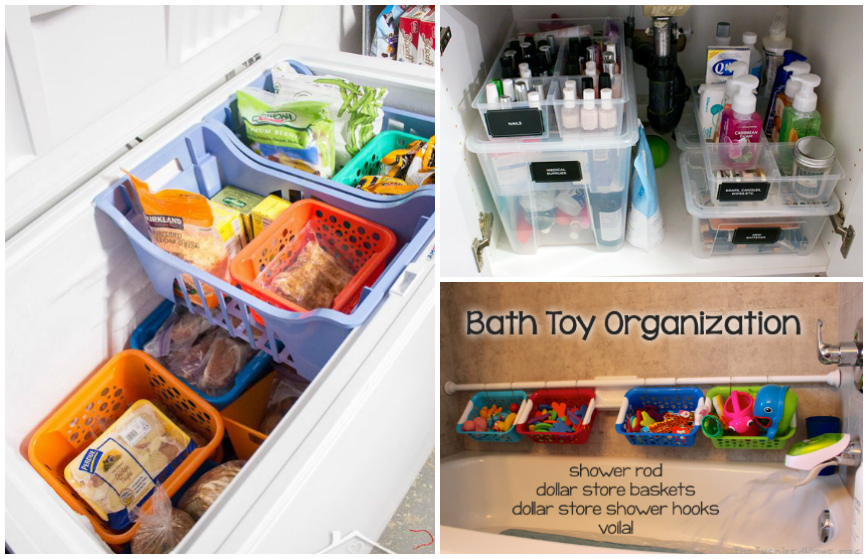 100 Dollar Store Organization Ideas for Small Spaces - Prudent