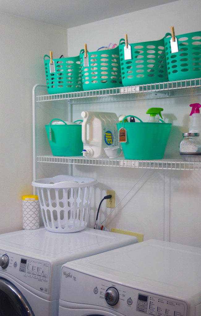 laundry room organization makeover