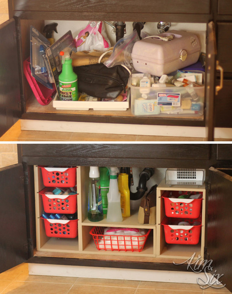 Under kitchen sink organization transformation