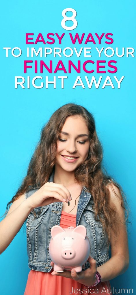 8 Really Easy Ways To Improve Your Finances Right Away. I've never been good at budgeting and my debt is out of control! These are some great ideas for anyone looking for ways to make and save money. Time to get my financial life in order. Thanks for sharing!