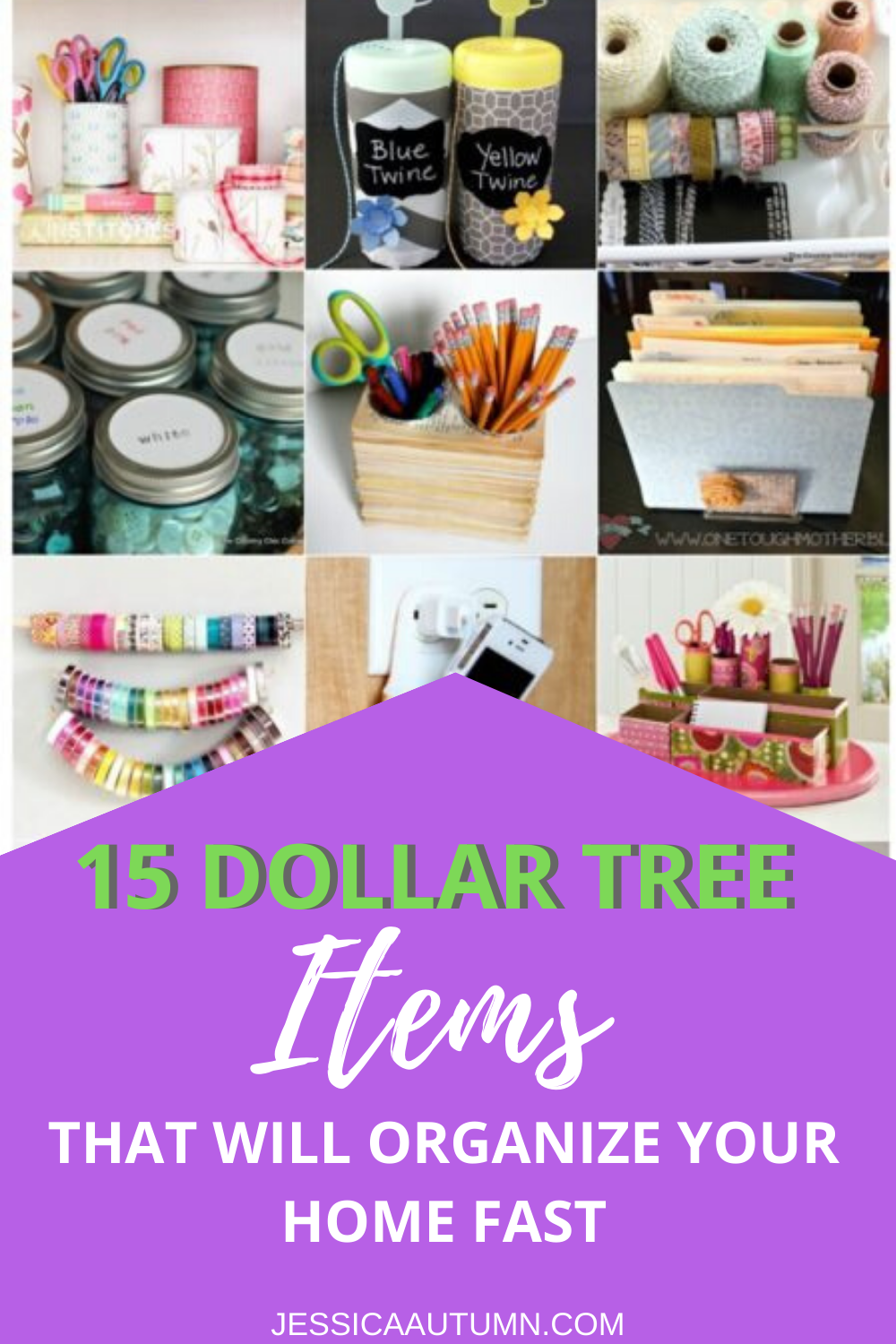 These dollar store organizing hacks are perfect for moms looking for storage solutions, kitchen organization ideas, and much more! You will love these organization ideas for your bedroom, office, and small spaces!